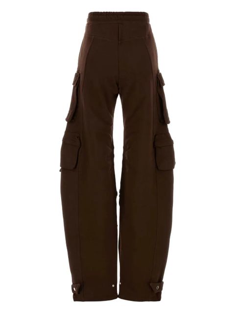 The Attico cotton cargo track pants - Brown - zdjęcie produktu nr 2