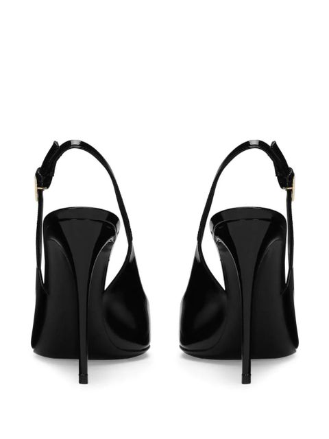 Dolce & Gabbana DNA patent-leather slingback pumps - Black - zdjęcie produktu nr 2
