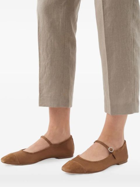 Aeyde Uma Mary-Jane ballet flat - Brown