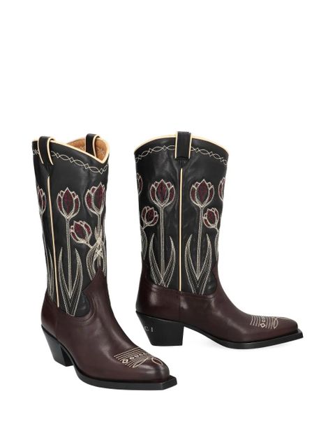 Gucci 45mm embroidered cowboy boots - Black - zdjęcie produktu nr 2