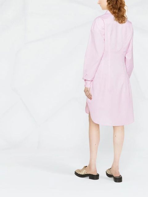 Marni embroidered shirt dress - Pink