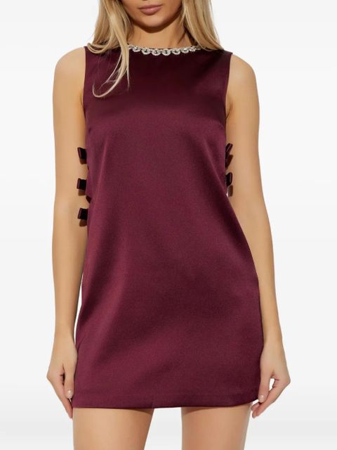 Self-Portrait cut-out mini dress - Red