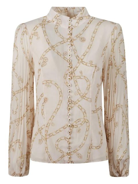 ZIMMERMANN Sunray pleated shirt - Neutrals