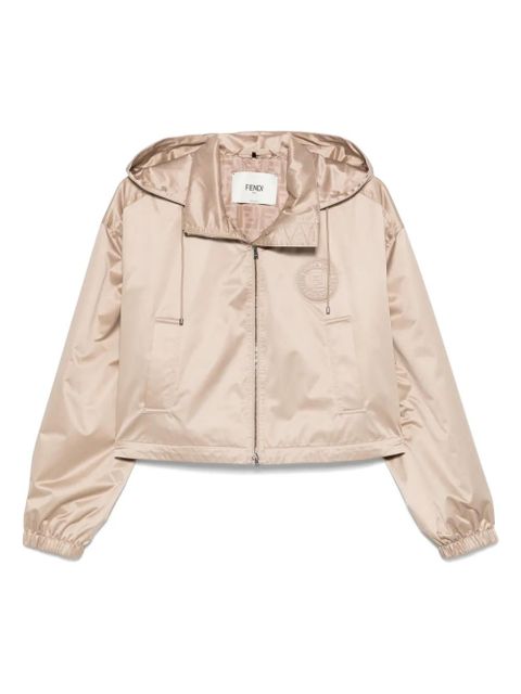 FENDI logo-patch jacket - Neutrals - zdjęcie produktu nr 1