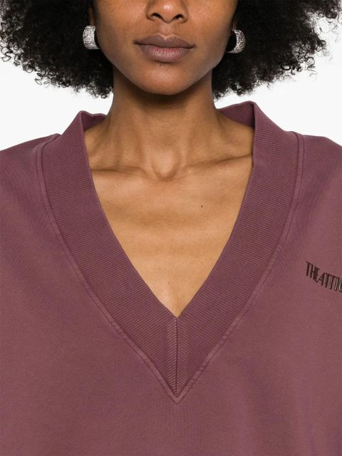 The Attico logo-embroidered sweatshirt