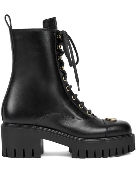 Gucci 60mm lace-up boots - Black - zdjęcie produktu nr 1