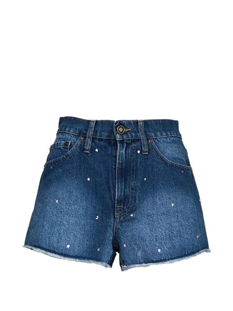 MC2 Saint Barth Musa rhinestone-embellished denim shorts - Blue - zdjęcie produktu nr 1
