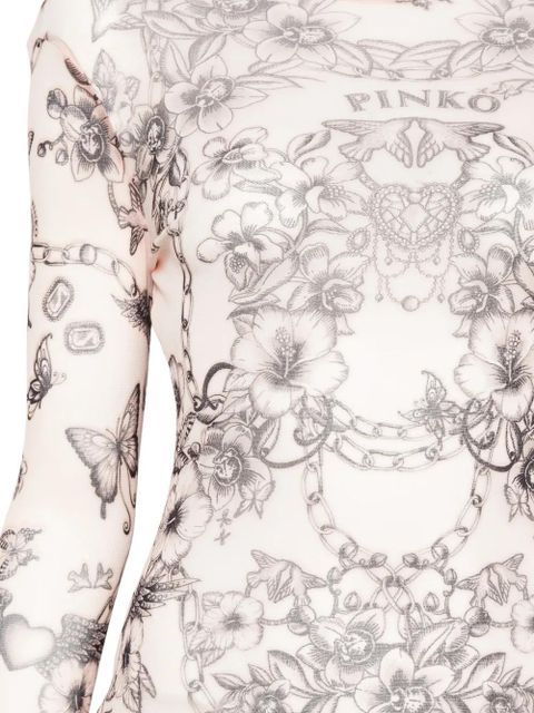 PINKO Magico floral-print top