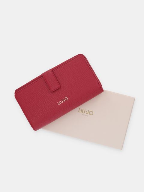 Liu Jo portfel damski kolor czerwony AA6201 E1109