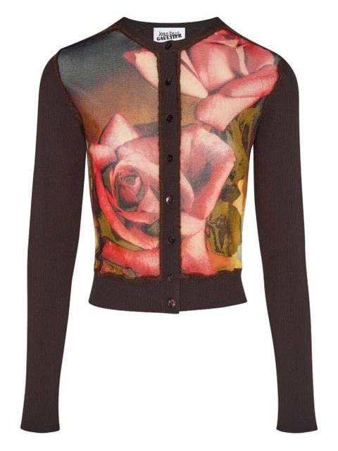 Jean Paul Gaultier long-sleeve buttoned cardigan - Brown - zdjęcie produktu nr 1