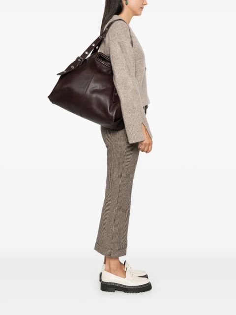 Maje Miss M XL leather shoulder bag - Red - zdjęcie produktu nr 2