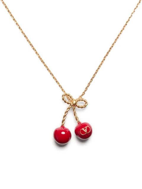 Valentino Garavani cherry-motif necklace - Gold