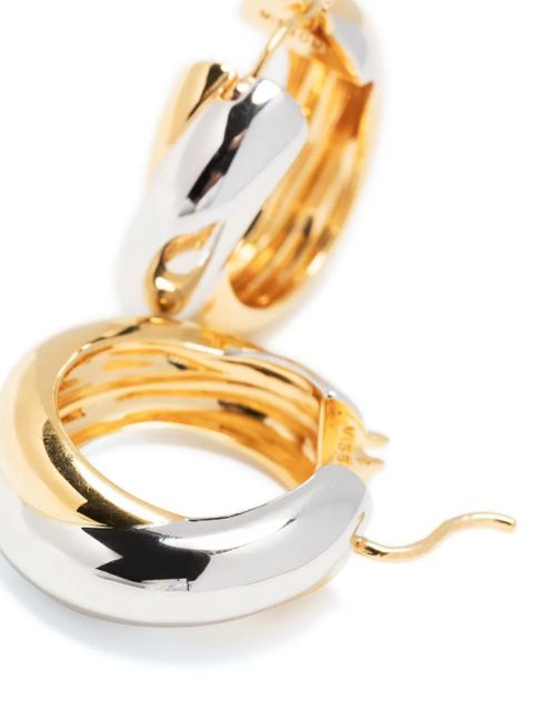 Missoma x Lucy Williams two-tone entwine hoops - Gold - zdjęcie produktu nr 2