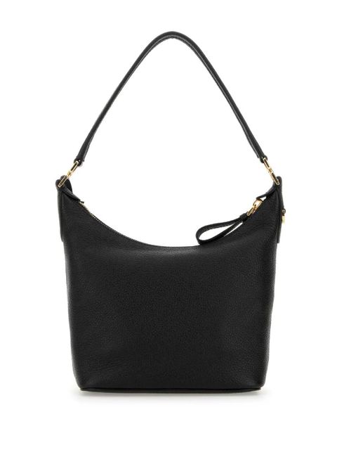 Prada calf leather logo tote bag - Black