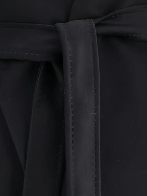 Max Mara hooded belt-fastening coat - Black