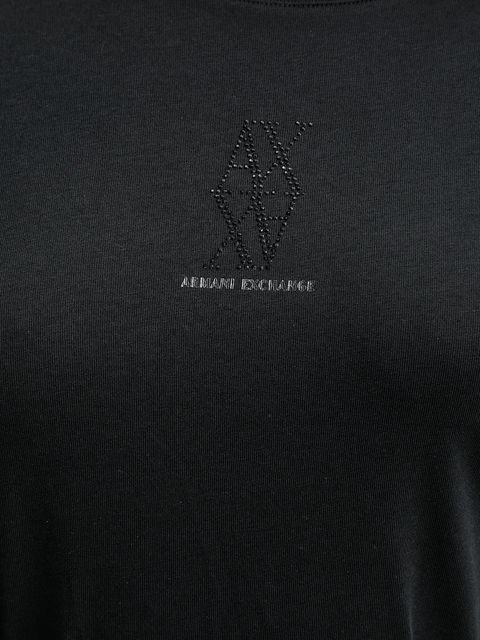 Armani Exchange longsleeve bawełniany kolor czarny XW001350 AF17172