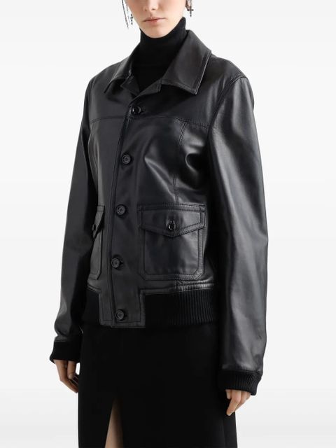 Dolce & Gabbana leather jacket - Black