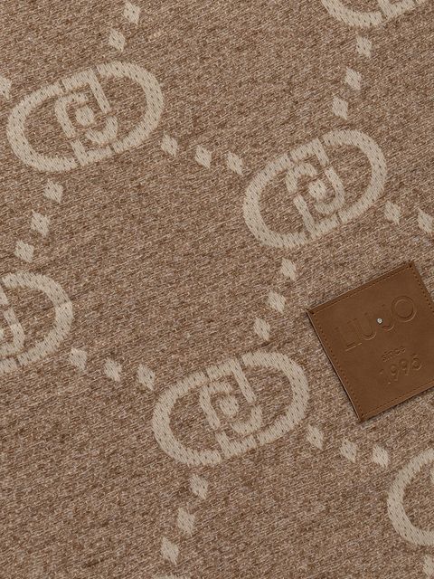 Liu Jo szalik damski kolor beżowy wzorzysty 2F5038.T0300 - zdjęcie produktu nr 2