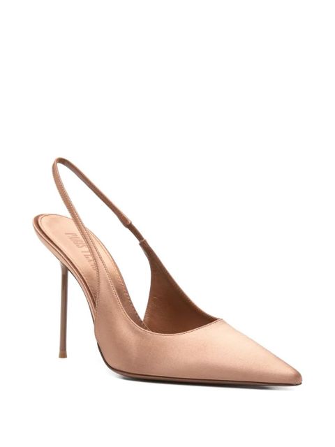 Paris Texas 105mm Lidia slingback stiletto pumps - Neutrals