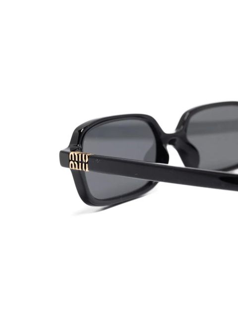 Miu Miu Eyewear rectangle-frame sunglasses - Black