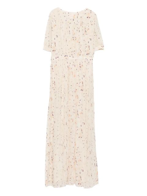 Ba&Sh Kris wrap-print maxi dress - Neutrals