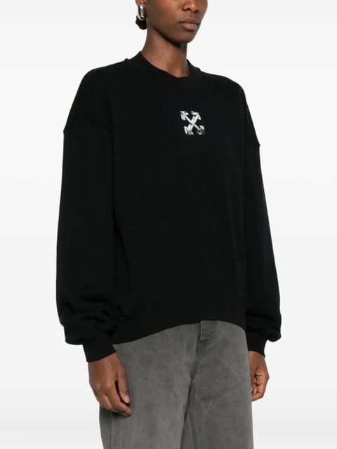 Off-White logo-print sweatshirt - Black