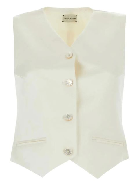 Magda Butrym button-fastening tailored waistcoat - White - zdjęcie produktu nr 1