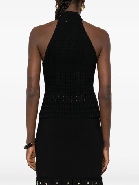 Simkhai halterneck textured top - Black