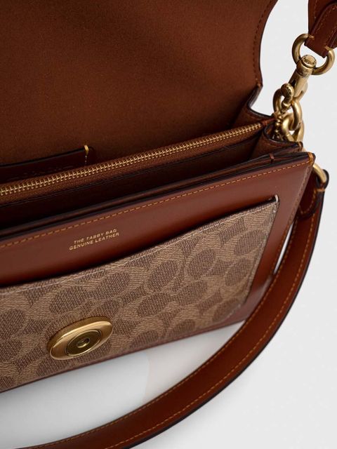 Coach torebka skórzana Tabby 26 kolor brązowy