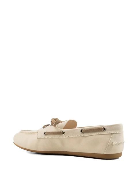 Miu Miu logo-embossed loafers - Neutrals