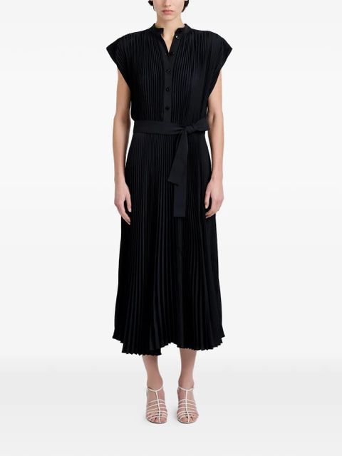 Proenza Schouler Farah pleated midi dress - Black - zdjęcie produktu nr 2