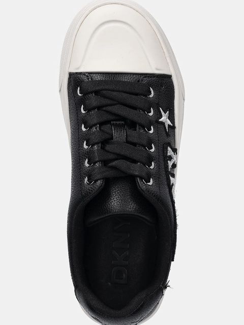 Dkny tenisówki skórzane York Star damskie kolor czarny K4588454