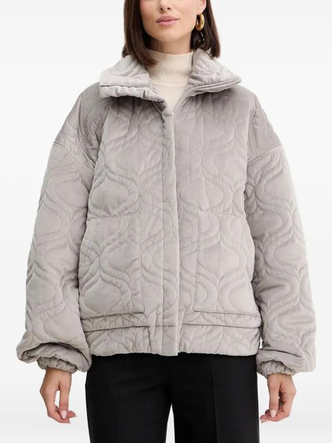 Charo Ruiz Ibiza Brume quilted zip jacket - Grey - zdjęcie produktu nr 1