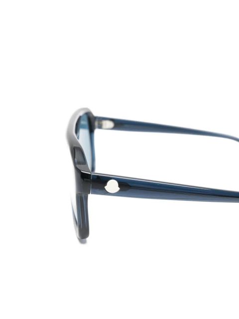 Moncler Eyewear Vantos transparent pilot sunglasses - Blue