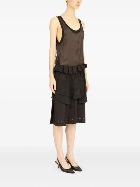 Maison Margiela poplin midi dress - Brown