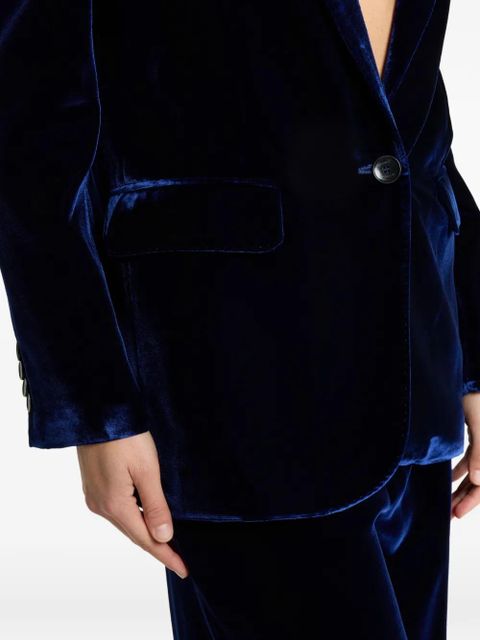ETRO single-breasted velvet blazer - Blue - zdjęcie produktu nr 2