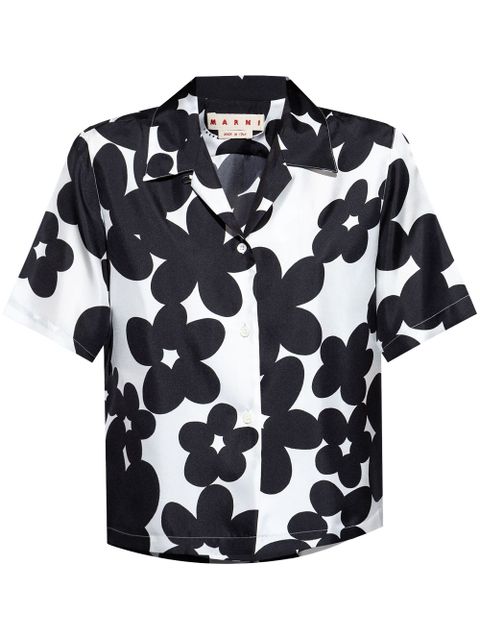 Marni floral-print shirt - Black - zdjęcie produktu nr 1
