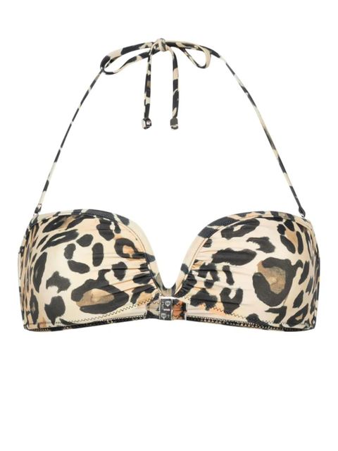 Nanushka leopard-print bikini top - Neutrals - zdjęcie produktu nr 1