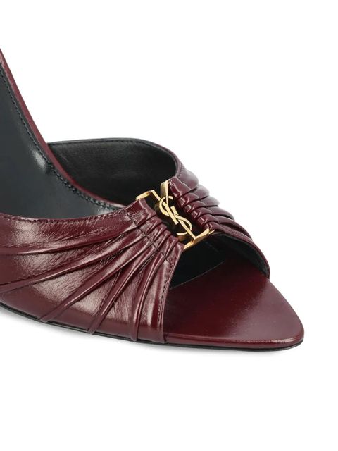 Saint Laurent twisted sandals - Red