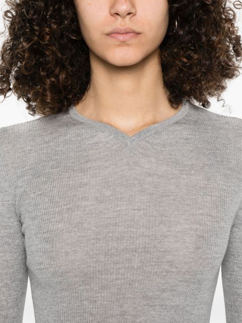 KHAITE ribbed sweater - Grey