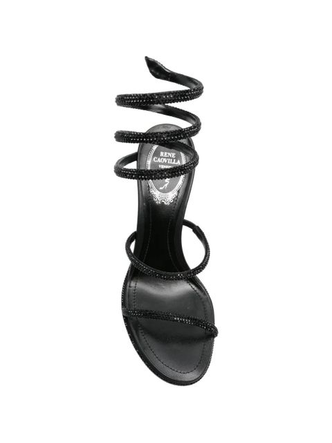René Caovilla Cleo embellished sandals - Black
