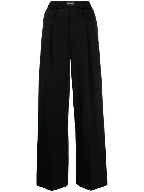 Alexander Wang layered-design wool trousers - Black - zdjęcie produktu nr 1