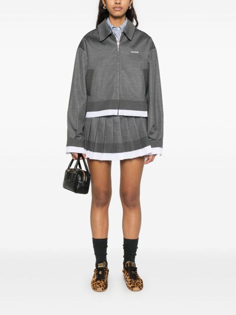 Miu Miu knitted mini skirt - Grey - zdjęcie produktu nr 2