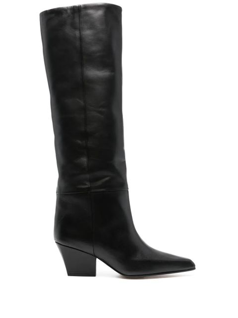 Paris Texas knee-high leather boots - Black - zdjęcie produktu nr 1