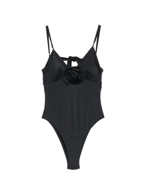 Moschino floral-appliqué swimsuit - Black - zdjęcie produktu nr 1