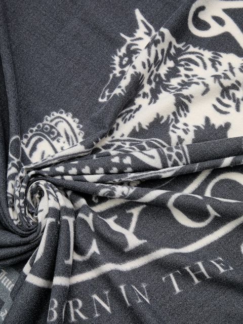 Juicy Couture chusta Pashmina damska kolor czarny wzorzysta AIJFO8612WPO