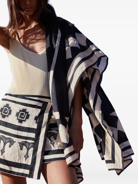 Johanna Ortiz Explorer crinkled swimsuit - Neutrals