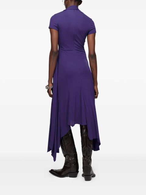 Acne Studios draped asymmetric dress - Purple