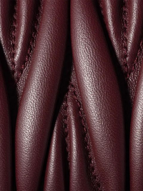 Miu Miu adjustable-strap leather clutch bag - Red - zdjęcie produktu nr 2