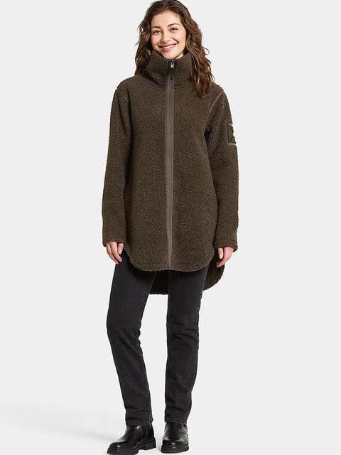 Didriksons bluza polarowa UMI kolor brązowy gładka 505941